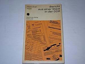 Imagen del vendedor de Bericht aus einer Stadt in der DDR. a la venta por Der-Philo-soph