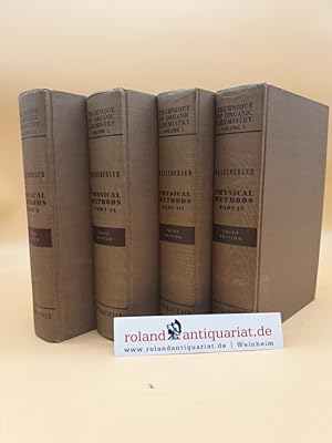 Image du vendeur pour Technique of Organic Chemistry Volume 1: Physical Methods of Organic Chemistry Part 1 -4 (4 Volumes) mis en vente par Roland Antiquariat UG haftungsbeschrnkt