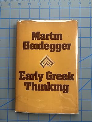 Seller image for Early Greek Thinking for sale by Mausoleum Books