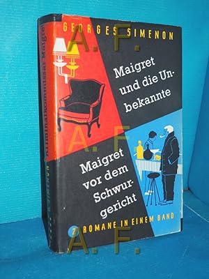 Seller image for Maigret vor dem Schwurgericht / Maigret und die Unbekannte, 2 Kriminalromane in einem Band for sale by Antiquarische Fundgrube e.U.