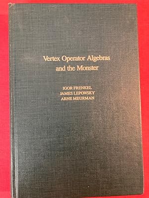 Immagine del venditore per Vertex Operator Algebras and the Monster. venduto da Plurabelle Books Ltd