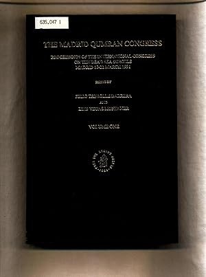 Image du vendeur pour The Madrid Qumran Congress Volume 1 of 2 Proceedings of the International Congress on the Dead Sea Scrolls Madrid 18-21 March 1991 mis en vente par avelibro OHG