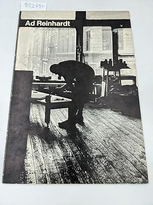 Seller image for Ad Reinhardt: Black Paintings 1951 - 1967 (march 1970). for sale by Antiquariat Thomas Haker GmbH & Co. KG