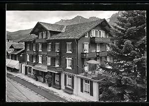 Ansichtskarte Adelboden, Hotel Alpenrose von J. Aellig-Freiburghaus