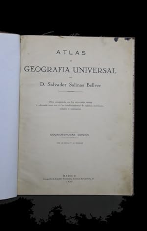 Imagen del vendedor de Atlas de geografa universal a la venta por Librera Alonso Quijano