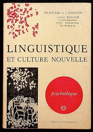 Bild des Verkufers fr Linguistique et culture nouvelle zum Verkauf von LibrairieLaLettre2