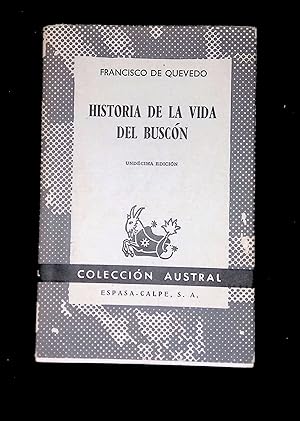 Seller image for Historia de la vida del Buscon for sale by LibrairieLaLettre2