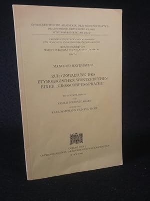 Imagen del vendedor de Zur Gestaltung des etymologischen Wrterbuches einer "Grosscorpus-Sprache". sterreichische Akademie der Wissenschaften; Sitzungsberichte; Band 368. a la venta por ANTIQUARIAT Franke BRUDDENBOOKS