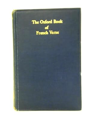 Immagine del venditore per The Oxford Book Of French Verse venduto da World of Rare Books