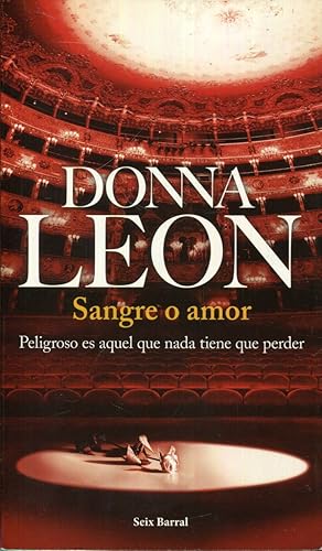 Imagen del vendedor de Sangre o amor a la venta por Rincn de Lectura