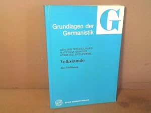 Immagine del venditore per Volkskunde. - Eine Einfhrung. (= Grundlagen der Germanistik, Band 12). venduto da Antiquariat Deinbacher