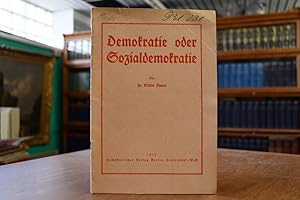 Bild des Verkufers fr Demokratie oder Sozialdemokratie. zum Verkauf von Gppinger Antiquariat