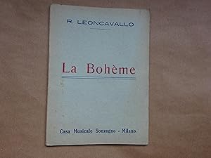 Imagen del vendedor de La Boheme : Commedia Lirica Quattro Atti : Parole E Musica a la venta por J R Wright