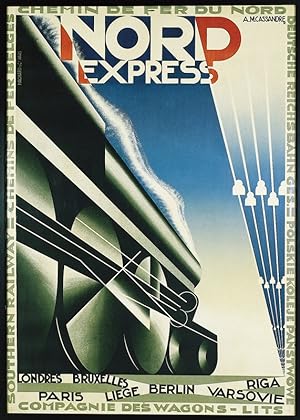 CASSANDRE: NORD EXPRESS - Original Vintage Poster (second edition) - 102 x 70 cm POSTER