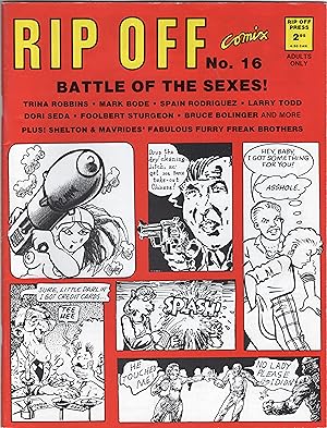 Imagen del vendedor de Rip Off comix no. 16. Battle of the sexes! a la venta por Bob's Books