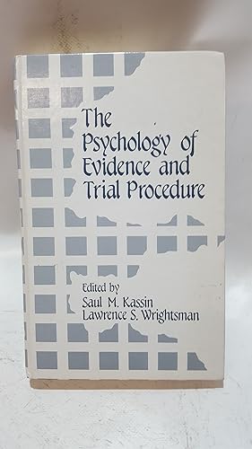 Bild des Verkufers fr The Psychology of Evidence and Trial Procedure zum Verkauf von Cambridge Rare Books