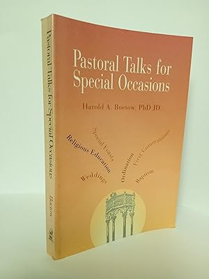 Bild des Verkufers fr Pastoral Talks for Special Occasions zum Verkauf von Newtown Rare Books