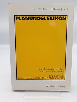 Seller image for Planungslexikon Ein Leitfaden durch das Labyrinth der Planersprache for sale by Antiquariat Bcherwurm
