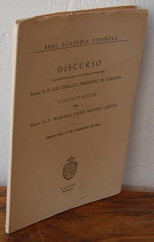 Imagen del vendedor de FLORA DEL QUIJOTE. DISCURSO de Recepcin del Acadmico Numerarario: Sesin del 12 de diciembre de 1965. a la venta por EL RINCN ESCRITO