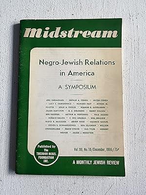 Seller image for Midstream: Negro-Jewish Relations in America, A Symposium (Vol. XII No. 10) for sale by Aeon Bookstore