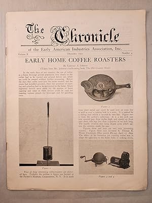 Imagen del vendedor de The Chronicle of the Early American Industries Association Volume X Number 4 December 1957 a la venta por WellRead Books A.B.A.A.