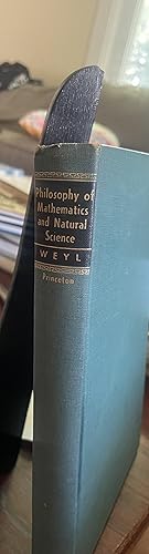 Imagen del vendedor de Philosophy Of Mathematics And Natural Science Weyl, Hermann; Olaf Helmer [Translator] a la venta por Raaro Books