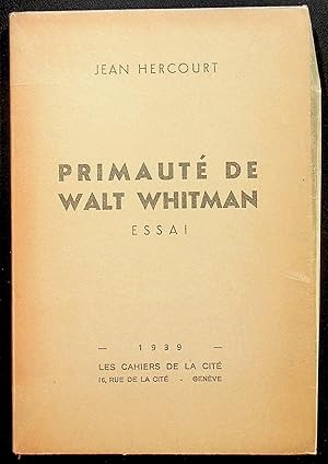 Seller image for Primaut de Walt Whitman for sale by LibrairieLaLettre2