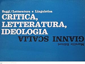 Seller image for Critica, letteratura, ideologia for sale by MULTI BOOK