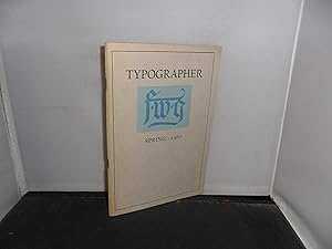 Typographer Spring 1960, Dedicated to the memory of Frederic W Goudy 1865-1947