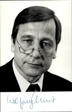 Bild des Verkufers fr Ansichtskarte / Postkarte Politiker Wolfgang Clement, Portrt, Autogramm zum Verkauf von akpool GmbH
