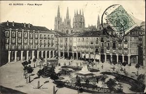 Bild des Verkufers fr Ansichtskarte / Postkarte Burgos Castilla y Len, Plaza Mayor zum Verkauf von akpool GmbH