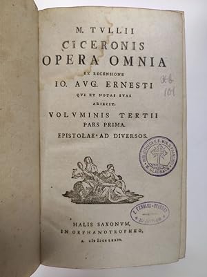 Bild des Verkufers fr Opera Omnia. Voluminis tertii pars prima. Epistolae ad diversos. zum Verkauf von Antiquariat Bookfarm