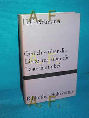 Bild des Verkufers fr Gedichte ber die Liebe und ber die Lasterhaftigkeit. (Bibliothek Suhrkamp Band 473) zum Verkauf von Antiquarische Fundgrube e.U.