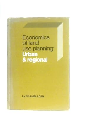 Imagen del vendedor de Economics of Land Use Planning: Urban and Regional a la venta por World of Rare Books