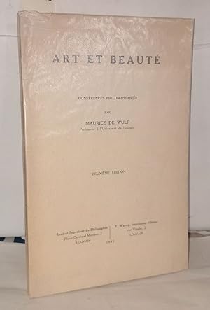 Immagine del venditore per Art et beaut confrences philosophiques venduto da Librairie Albert-Etienne