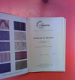 Bild des Verkufers fr Fachkunde fr Schreiner. 1. Auflage. zum Verkauf von biblion2