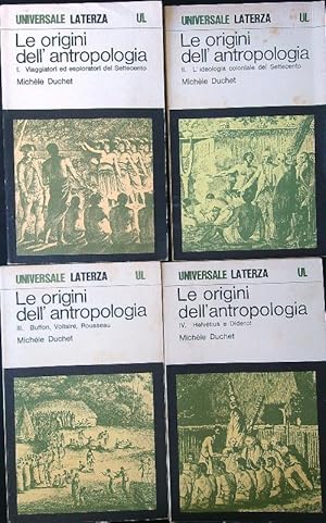 Le origini dell'antropologia 4 vv.