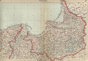 Bild des Verkufers fr Landkarte Ostpreuen. Mastab 1 : 1 000 000 zum Verkauf von Antiquariat Kastanienhof