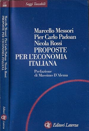 Seller image for Proposte per l'economia italiana for sale by Biblioteca di Babele