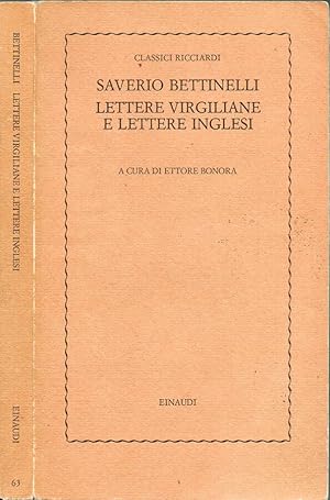 Imagen del vendedor de Lettere virgiliane e lettere inglesi a la venta por Biblioteca di Babele