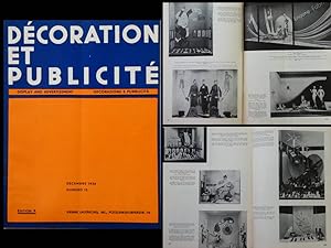 DECORATION ET PUBLICITE - DECEMBRE 1936 - AGENCEMENT VITRINE MODE, ETALAGE COMMERCE
