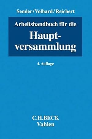 Bild des Verkufers fr Arbeitshandbuch für die Hauptversammlung zum Verkauf von AHA-BUCH