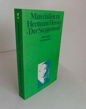 Bild des Verkufers fr Materialien zu Hermann Hesses "Der Steppenwolf" zum Verkauf von Antiquariat Maralt