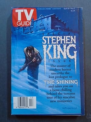 Image du vendeur pour THE SHINING. STEPHEN KING ISSUE, TV GUIDE COLLECTORS' EDITION, APRIL 26-MAY 2, 1997 mis en vente par Robert Gavora, Fine & Rare Books, ABAA