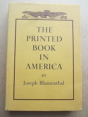 The Printed Book in America