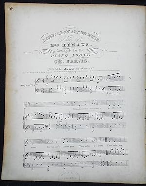 Bild des Verkufers fr Rome! Thou Art No More; Written by Mrs. Hemans; Arranged for the piano forte by Ch. Jarvis zum Verkauf von Classic Books and Ephemera, IOBA