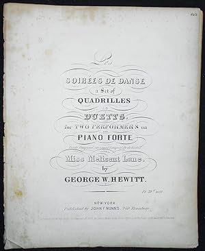 Les Soirées de Danse: A Set of Quadrilles as Duetts, for Two Performers on the Piano Forte; Partl...