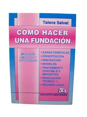 Seller image for CMO HACER UNA FUNDACIN for sale by Librera Aves Del Paraso