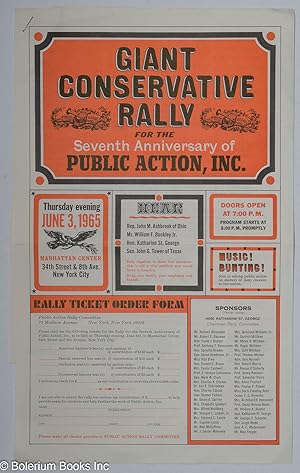Giant Conservative Rally for the Seventh Anniversary of Public Action, Inc