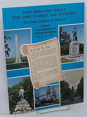 New England Rally for God, Family and Country: Patriots Gather in Boston. Celebrate 195th Anniver...